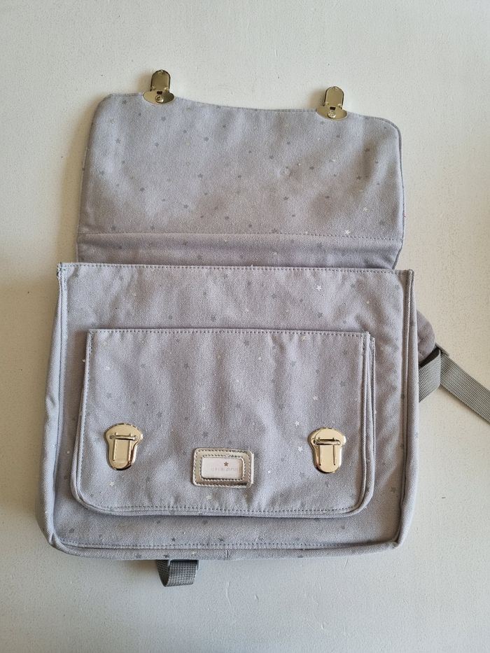 Cartable gris avec étoiles Maison du Monde neuf - photo numéro 9