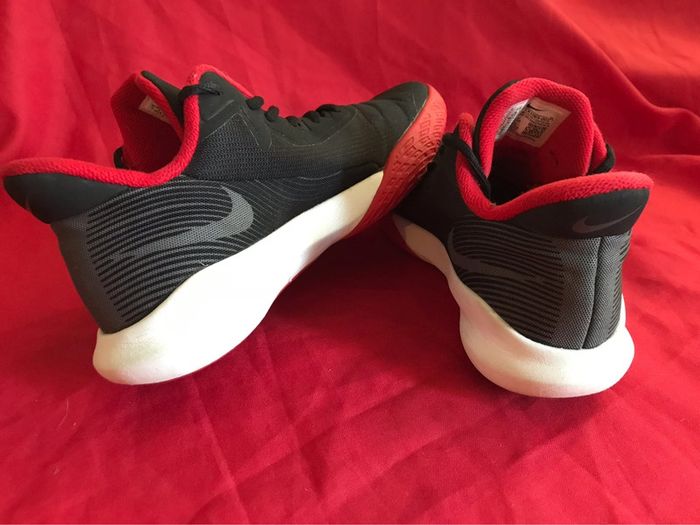 Baskets Nike précision 4 noir et rouge université taille 39 - photo numéro 7