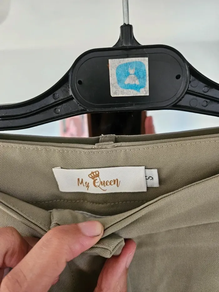 Pantalon ensemble tailleur oversize femme kaki taille M Neuf - photo numéro 8