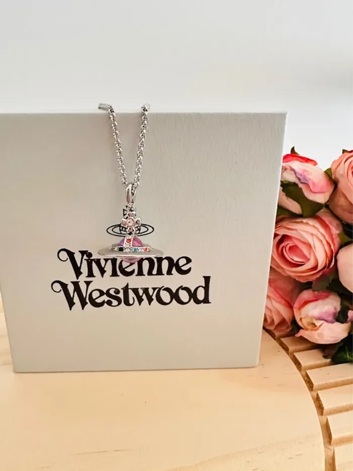 🪐Collier Vivienne Westwood Orb Violet - photo numéro 3