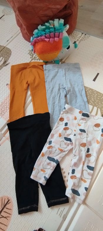 Lot leggings 9 mois