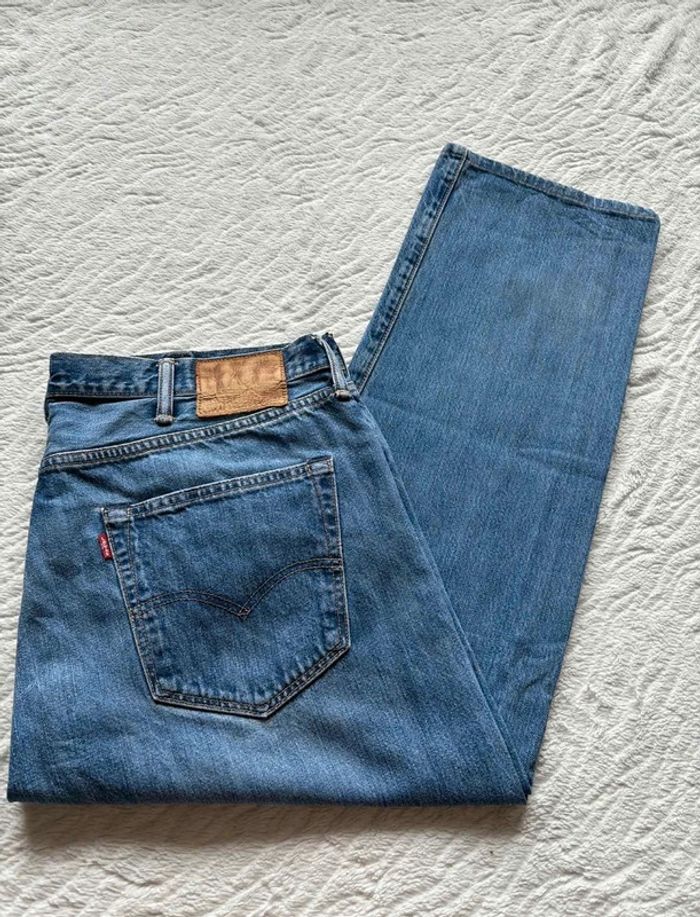 Jean Levi’s 501 bleu homme coupe relaxed droite ample taille W38 48 XL