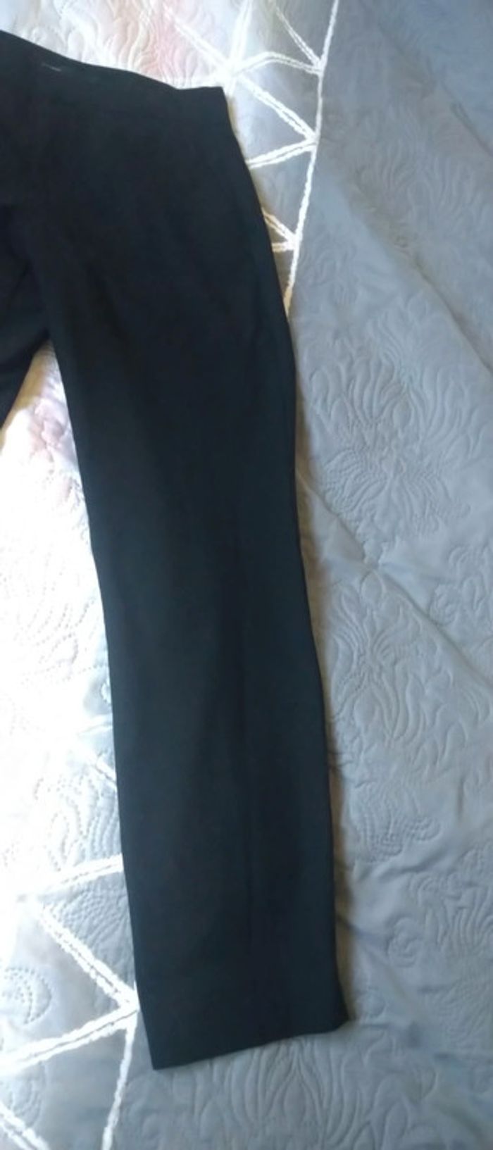Pantalon droit style tailleur noir femme 34 zara - photo numéro 5