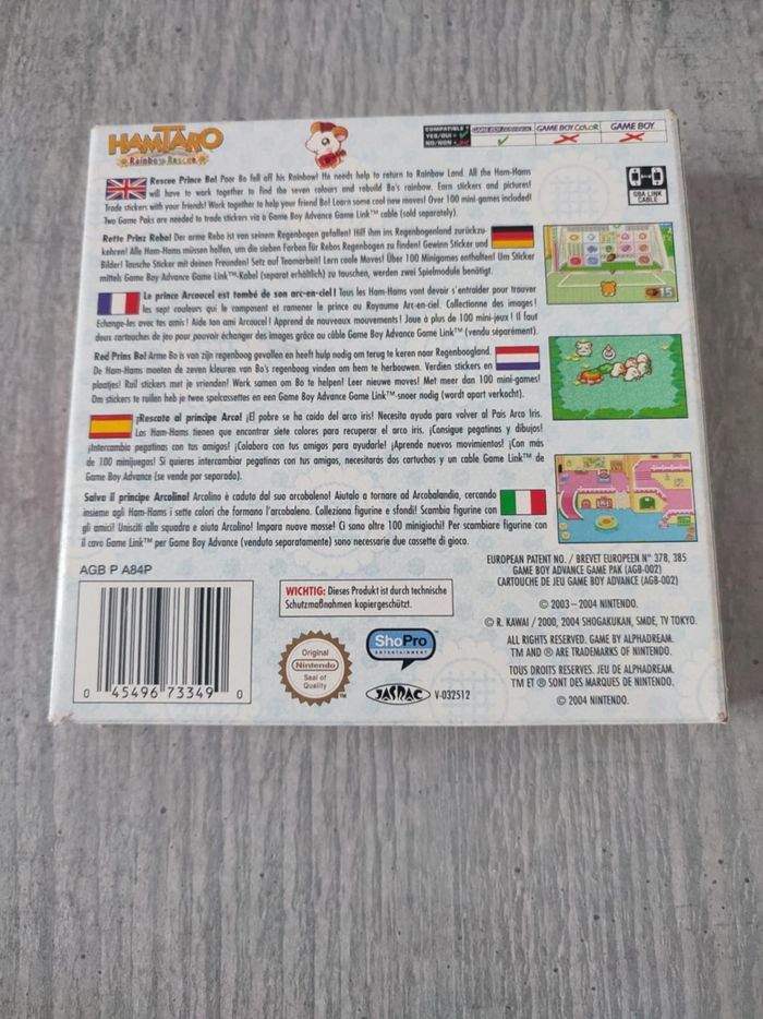 Jeu hamtaro  gba rainbow rescue - photo numéro 4