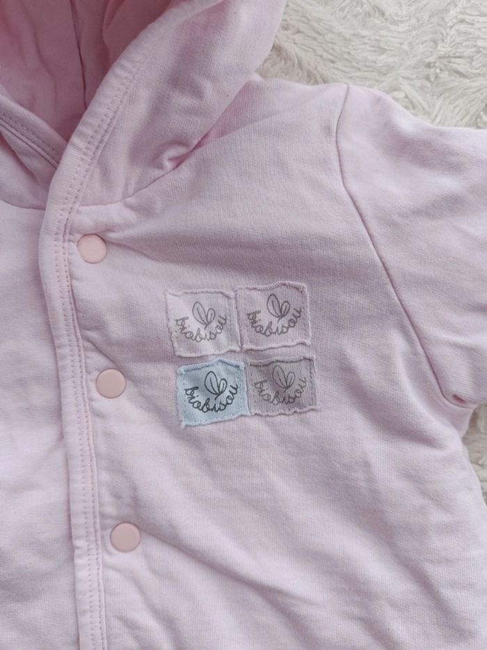 Manteau gilet veste avec capuche Fille 1/3 mois P'tit bisou - photo numéro 10