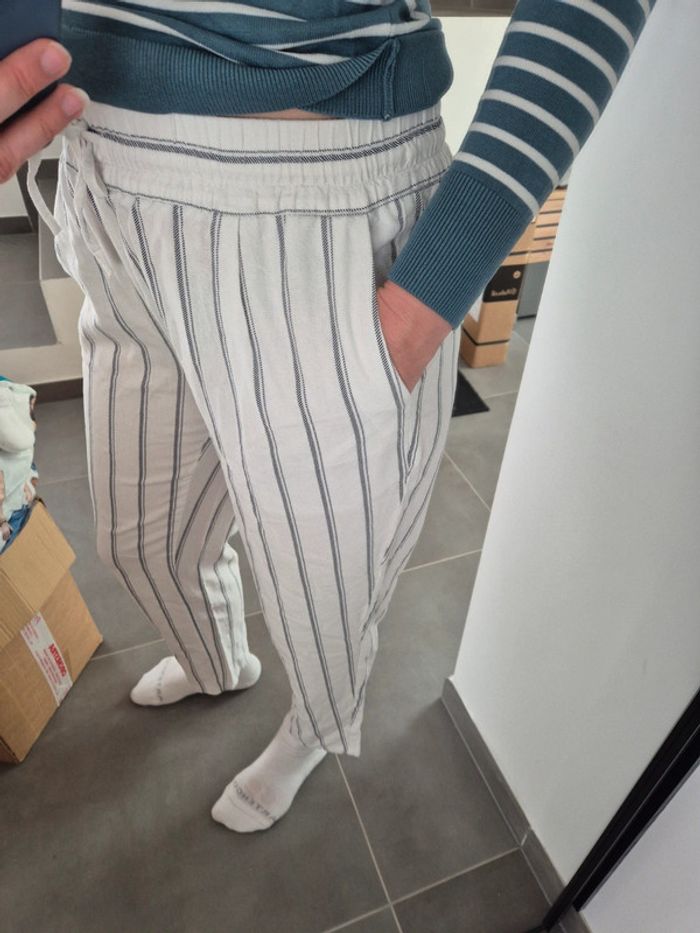 Pantalon tissus lin vero moda - photo numéro 6