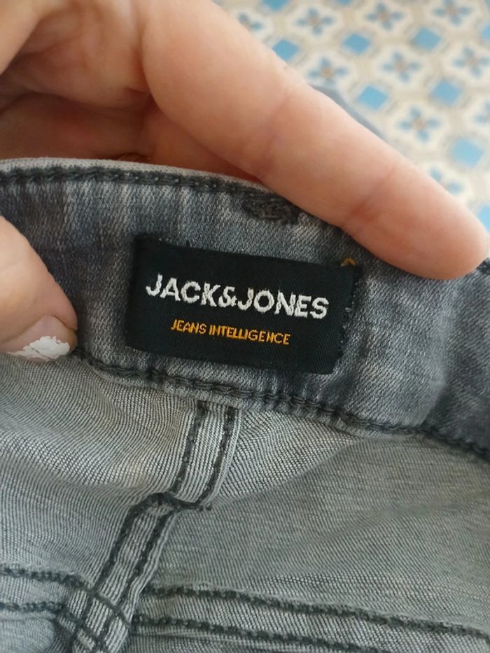 🍍 Jeans slim gris homme Jack&Jones taille M - photo numéro 6