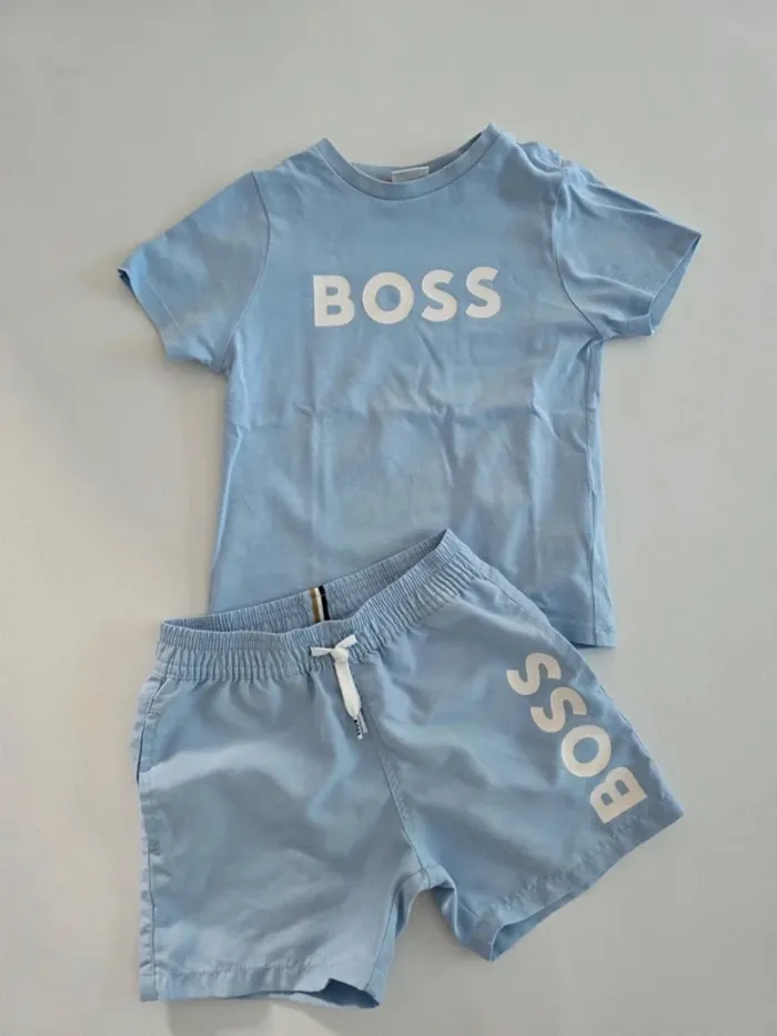 Ensemble short Boss turquoise