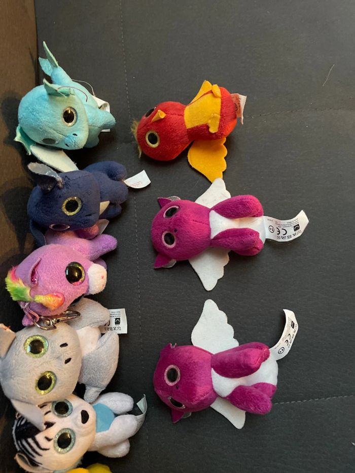 Lot de 9 tout petits animaux aux yeux mignons et brillant Ty - photo numéro 2