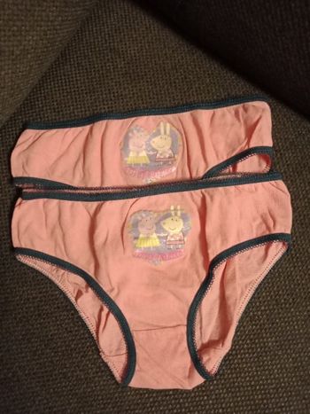 Lot de 2 culottes roses Peppa Pig