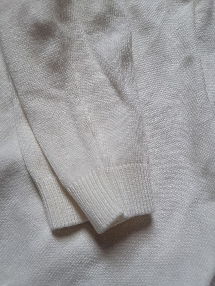 Gilet blanc avec dentelle grain de malice xl  neuf - photo numéro 4