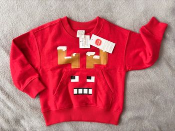 Sweat rouge Renne "Cool Club" - Neuf avec étiquette - 24 mois (92 cm)