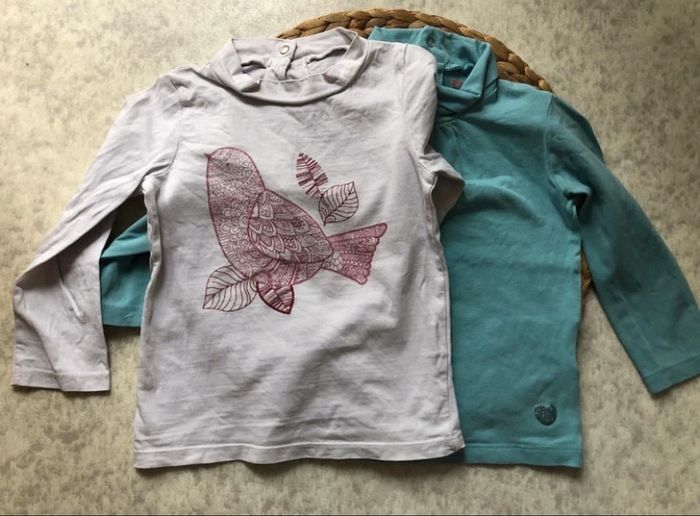 Lot de 2 tshirts col montant - photo numéro 2