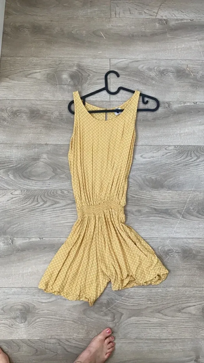Combi short jaune