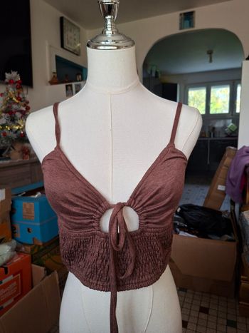 Haut marron femme neuf taille 38 marque cider prix 5 euro 50