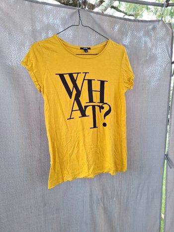 Tee shirt jaune kiabi xs