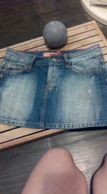 Mini jupe en jean 36 Mas Fashion