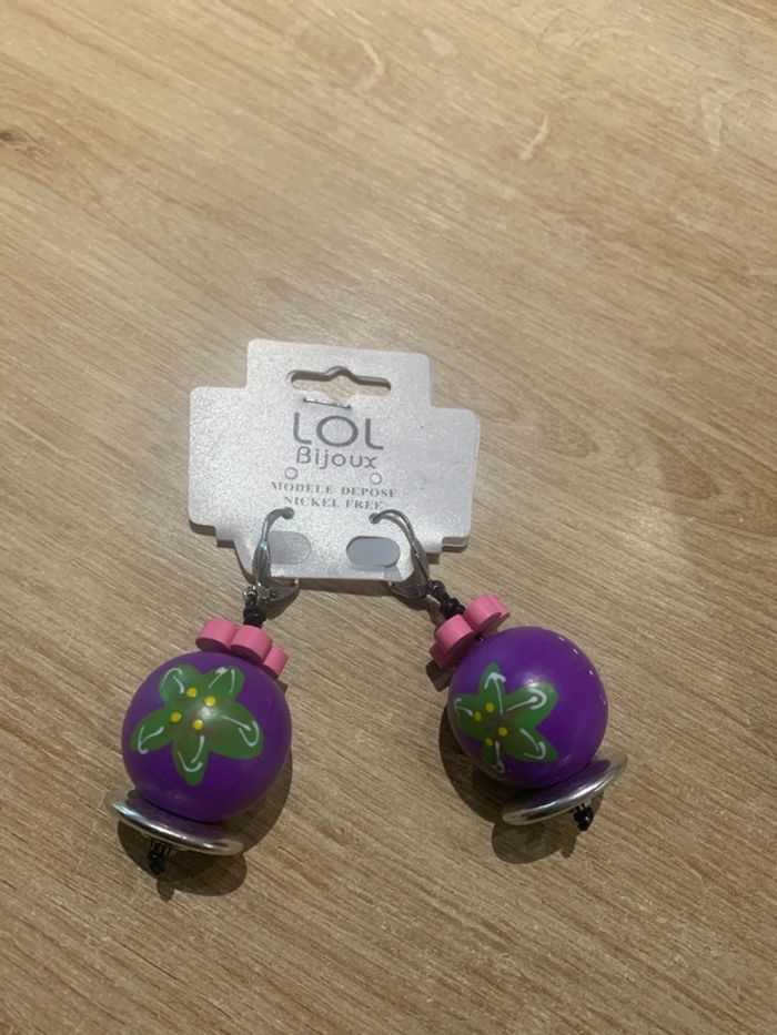 Boucles d’oreilles Lol bijoux