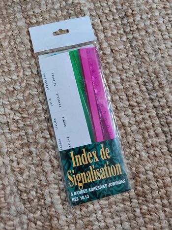 Onglets index adhésifs