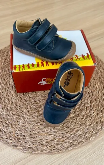 Chaussures cuir premiers pas Citrouille et Compagnie