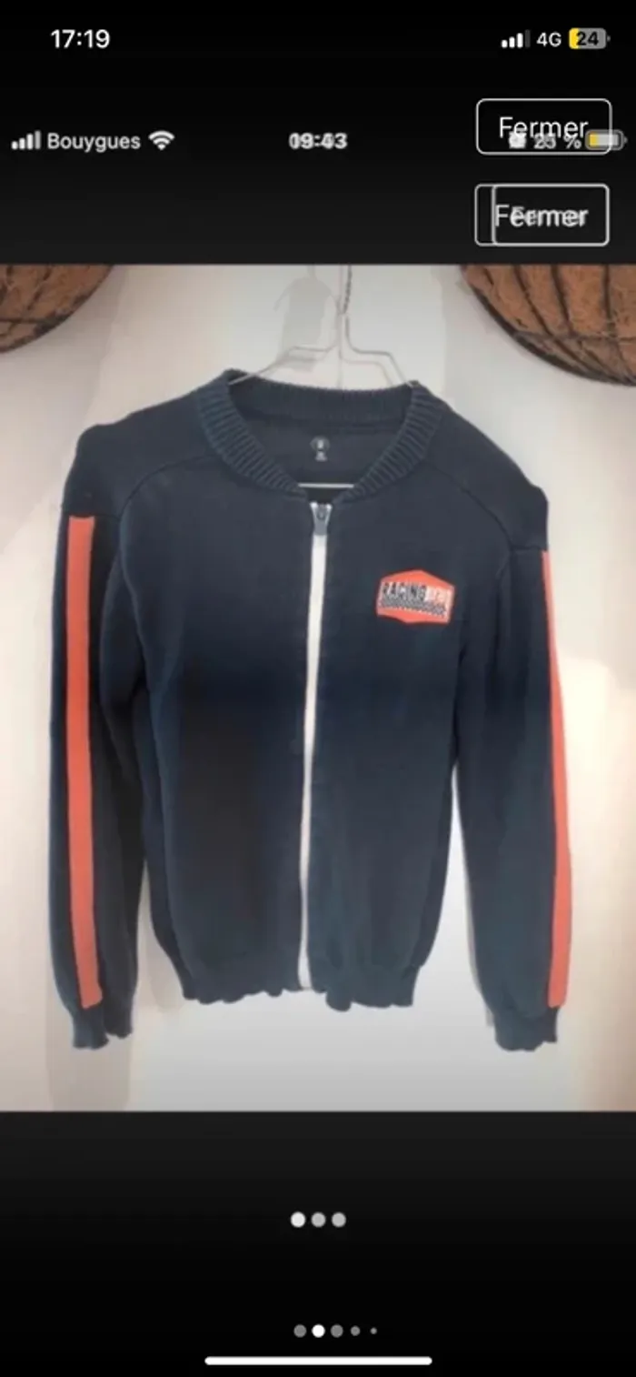 2 Gilets Taille 12 ans