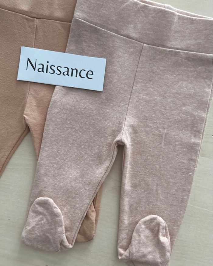 Lot de 2 leggings à pieds 50 cm - photo numéro 2