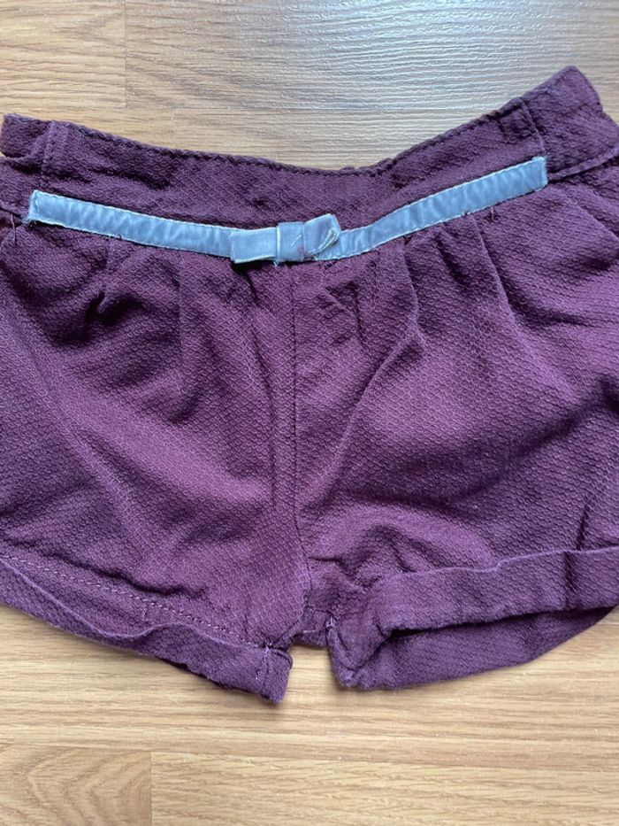 Short fille 12 mois
