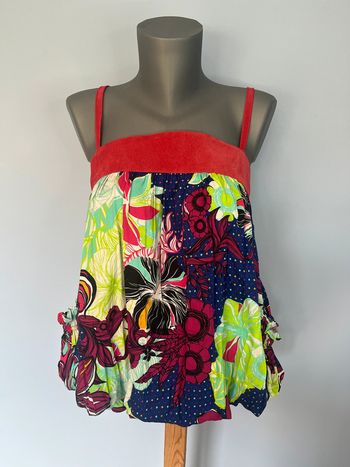 Débardeur coloré Fabiana Ferreira - Taille L - Bretelles réglables & élastique