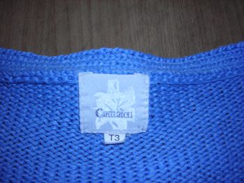 Gilet bleu turquoise