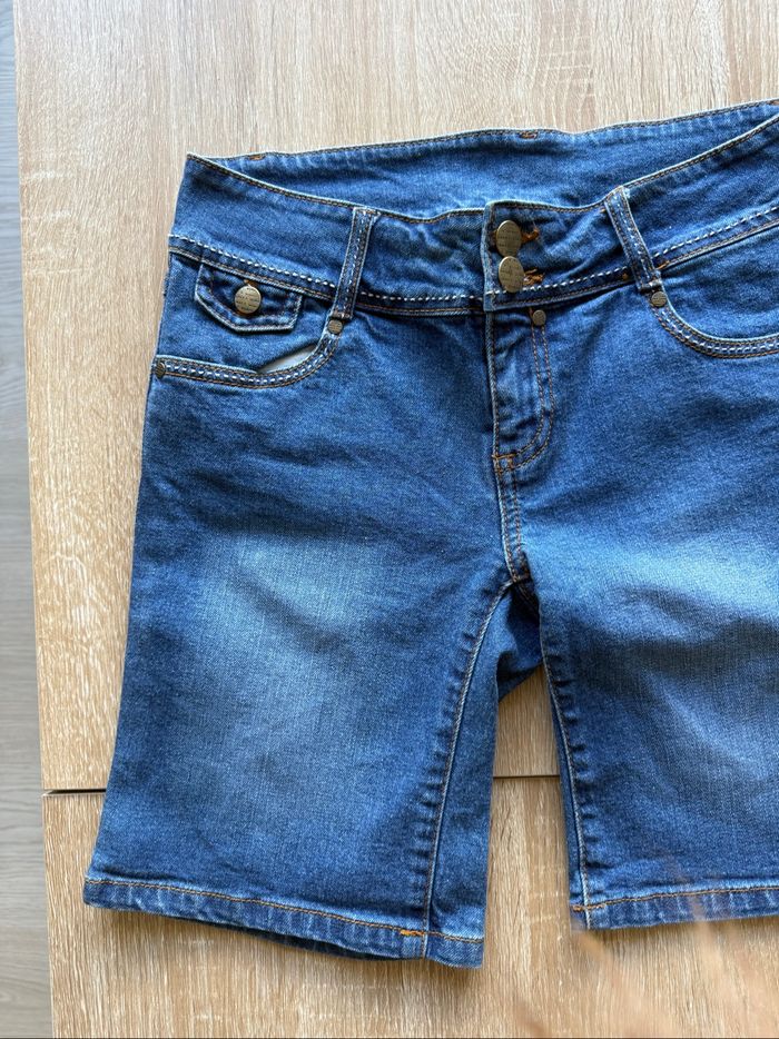 Short en jean bleu k woman taille 36 S - photo numéro 3