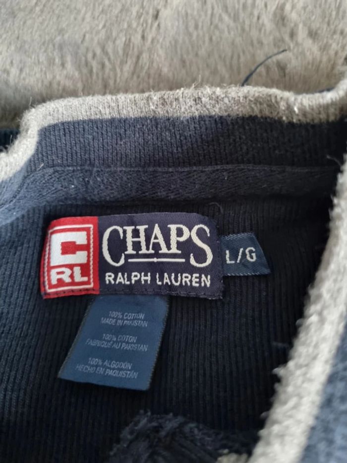 Pull Chaps Ralph Lauren bleu, L Hommes - photo numéro 5