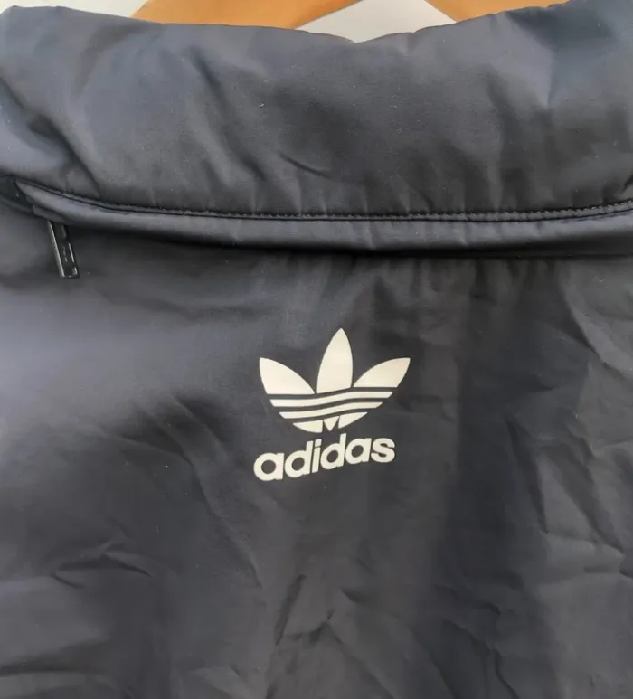 1/4 zip Adidas Mens M windbreaker track jacket brown grey black white - photo numéro 11