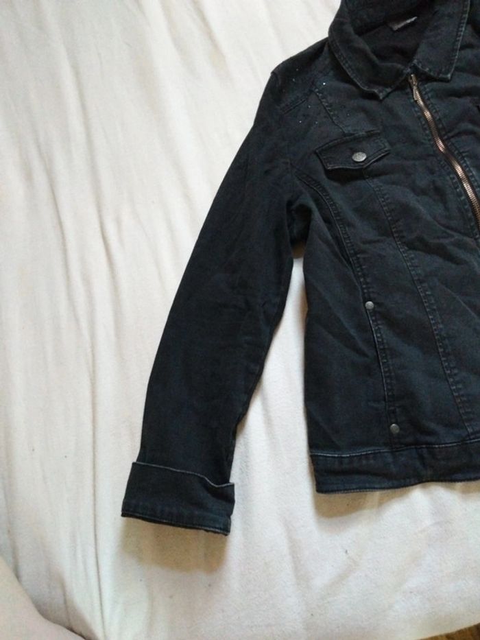 Veste en jean rétro Dreamstar noir Taille M-L - photo numéro 4