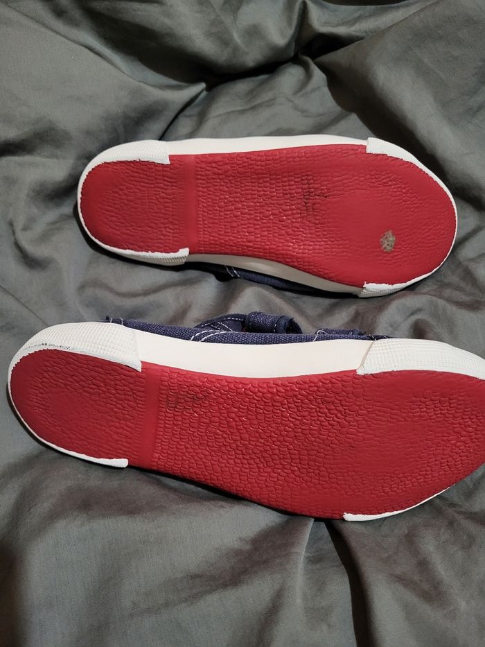 Basket en toile bleue marine André - photo numéro 3