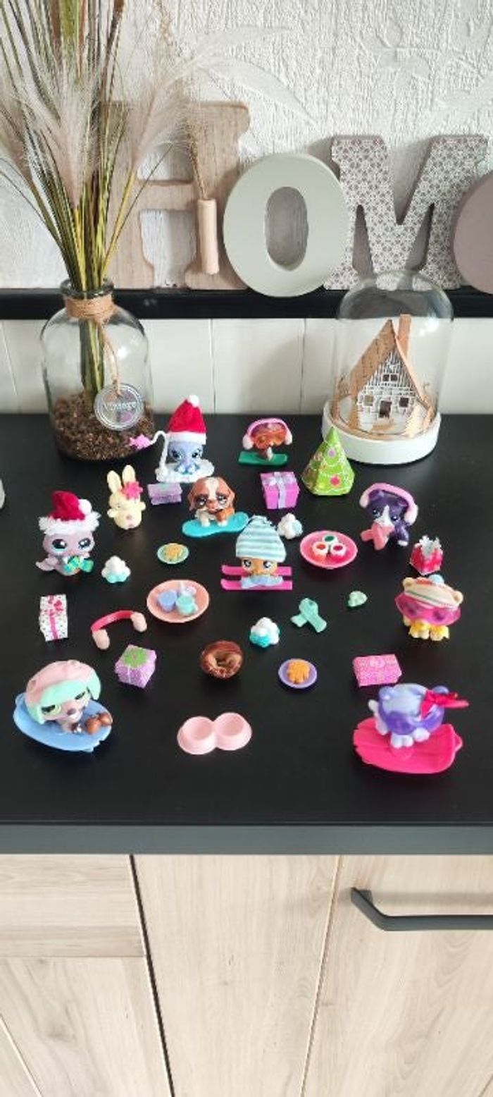 Gros lot figurines petshop édition limitée noël