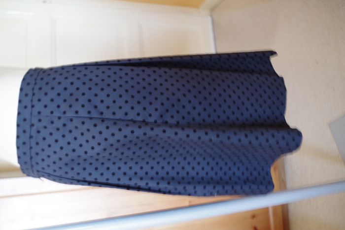Naf Naf -Jupe à pois Bleu marine T 42 - photo numéro 5