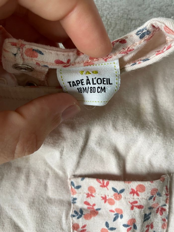 Tee shirt rose pale 18 mois - photo numéro 2