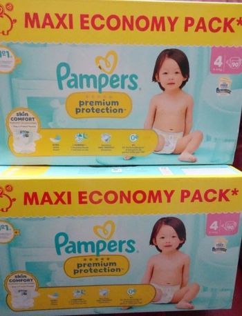 2 carton Pampers taille 4