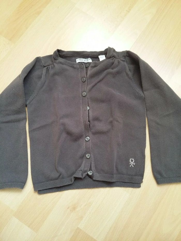 Gilet gris okaidi