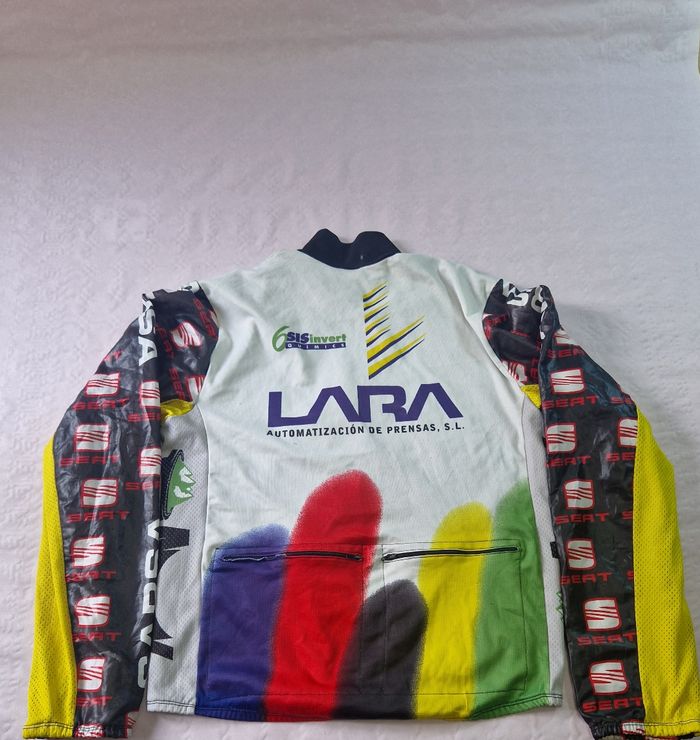 Veste cyclisme vintage , C.C Valles , sponso Seat , taille M - photo numéro 2