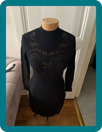Robe Rosalie maille dévorée près du corps taille 38 - Anne Fontaine
