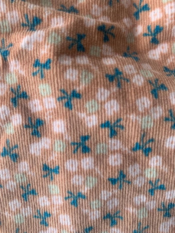 Robe velours fleurie tex 12 mois - photo numéro 5