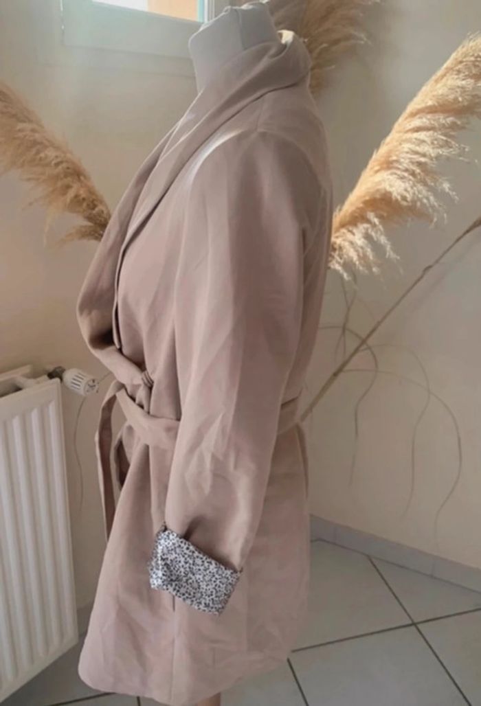 Trench léger court, beige, h&m - photo numéro 7