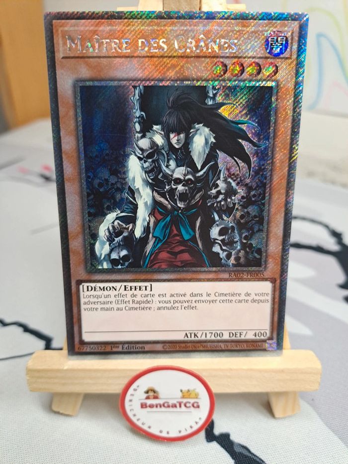 Carte Maitre Des Cranes Platinium Secret Yu-Gi-Oh! Collection Rareté II 25th FR 1ère ed