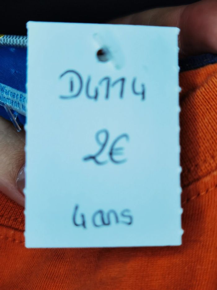 D4114 - tee-shirt garçon 4 ans - photo numéro 3