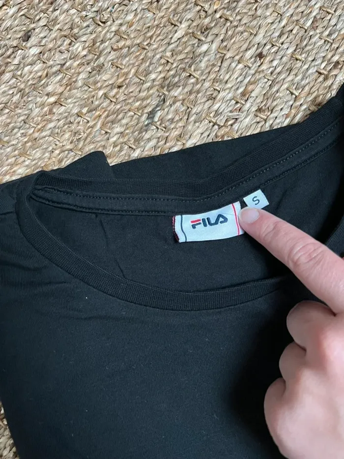 Tee shirt noir homme - Fila - taille S - photo numéro 2