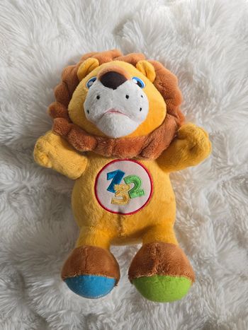 Peluche lion interactive qui parle et chante