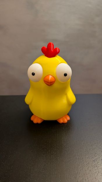 Poule rigolote 3d
