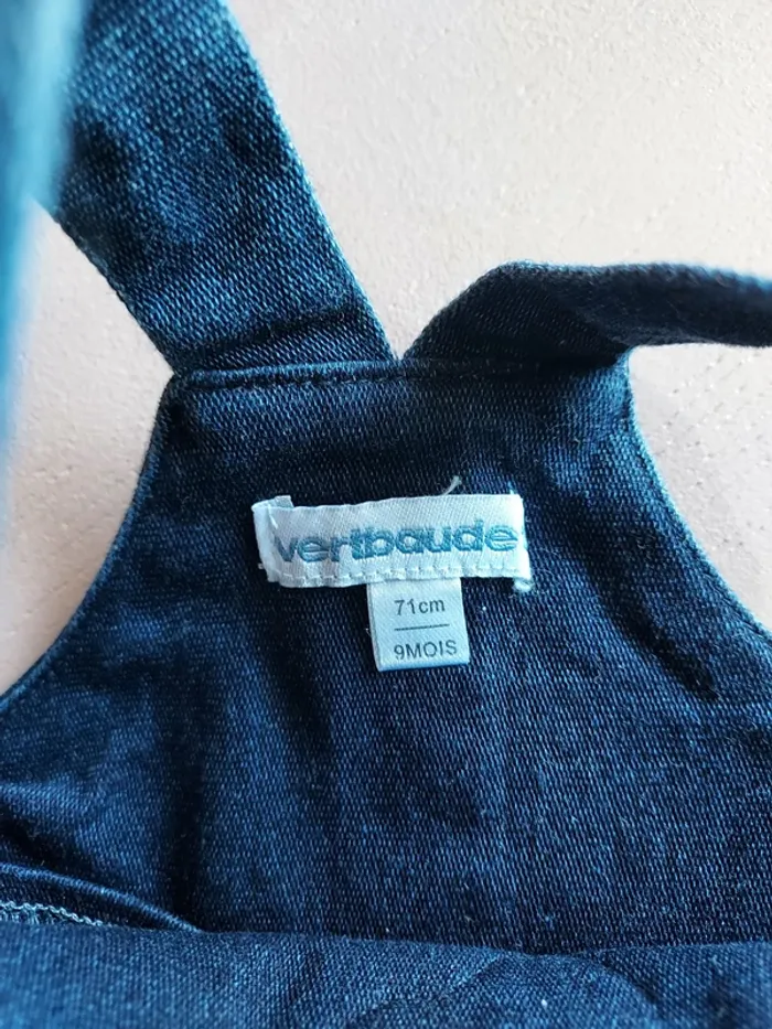 salopette "vertbaudet" 9 mois - photo numéro 4