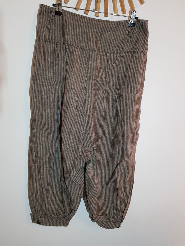 Sarouel Promod lin 38 gris - photo numéro 10